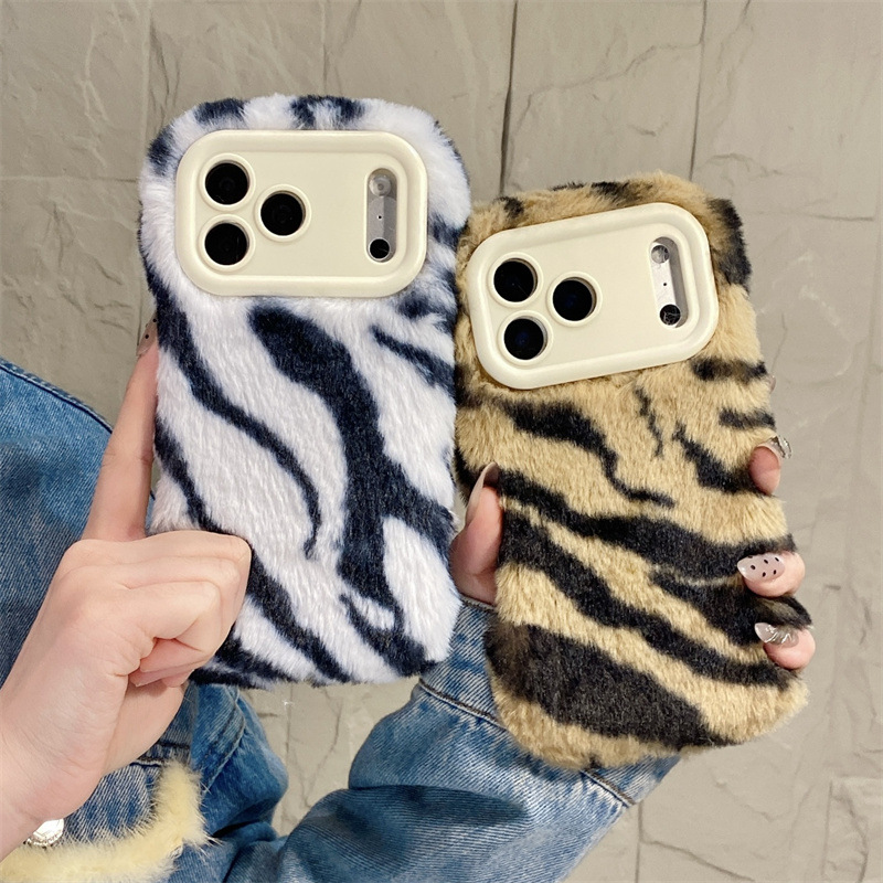 Luxury Zebra Pattern Fluffy Pl - огляд і ціна Phone Cases Iphone 13