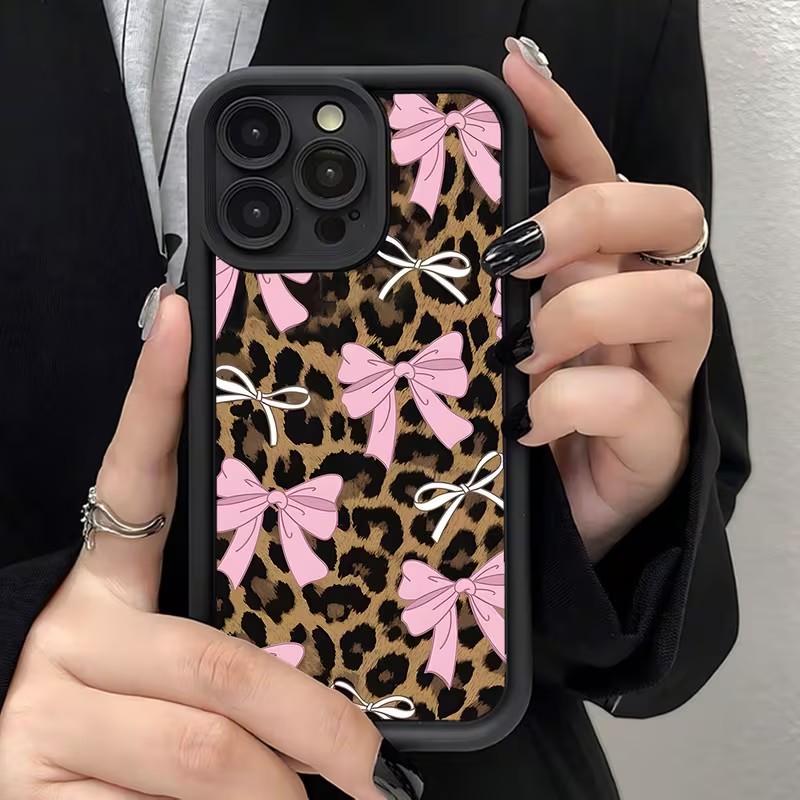Leopard Print Bow Phone Case F - огляд і ціна Phone Cases Xr Iphone